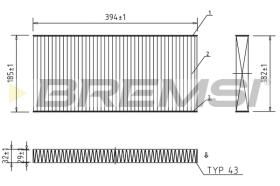 BREMS FC0164A - FILTRI ABITACOLO - CABIN FILTER