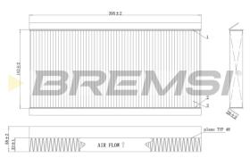 BREMS FC0164C - FILTRI ABITACOLO - CABIN FILTER