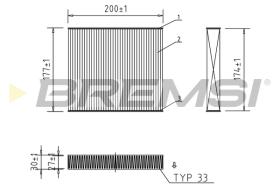 BREMS FC0167 - FILTRI ABITACOLO - CABIN FILTER