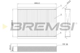 BREMS FC0168C - FILTRI ABITACOLO - CABIN FILTER