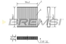 BREMS FC0171 - FILTRI ABITACOLO - CABIN FILTER