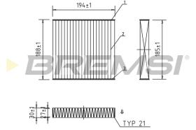 BREMS FC0171A - FILTRI ABITACOLO - CABIN FILTER