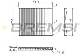 BREMS FC0174A - FILTRI ABITACOLO - CABIN FILTER