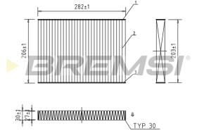 BREMS FC0181A - FILTRI ABITACOLO - CABIN FILTER