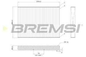 BREMS FC0181C - FILTRI ABITACOLO - CABIN FILTER