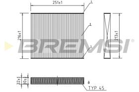 BREMS FC0183 - FILTRI ABITACOLO - CABIN FILTER