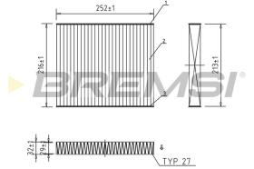 BREMS FC0183A - FILTRI ABITACOLO - CABIN FILTER