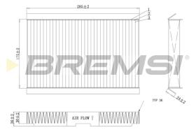 BREMS FC0185C - FILTRI ABITACOLO - CABIN FILTER