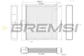 BREMS FC0401 - FILTRI ABITACOLO - CABIN FILTER