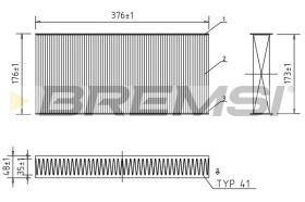 BREMS FC0403C - FILTRI ABITACOLO - CABIN FILTER