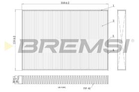 BREMS FC0410 - FILTRI ABITACOLO - CABIN FILTER