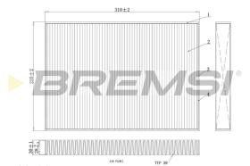 BREMS FC0410C - FILTRI ABITACOLO - CABIN FILTER