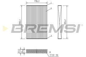 BREMS FC0414C - FILTRI ABITACOLO - CABIN FILTER