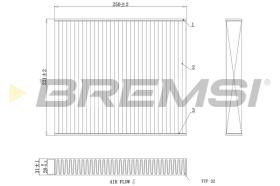 BREMS FC0416C - FILTRI ABITACOLO - CABIN FILTER