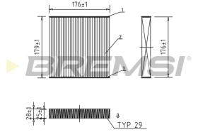 BREMS FC0420 - FILTRI ABITACOLO - CABIN FILTER