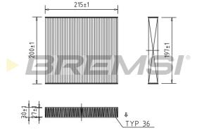 BREMS FC0431 - FILTRI ABITACOLO - CABIN FILTER