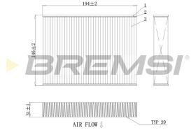 BREMS FC0432 - FILTRI ABITACOLO - CABIN FILTER