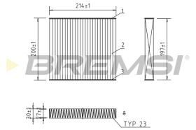 BREMS FC0434C - FILTRI ABITACOLO - CABIN FILTER