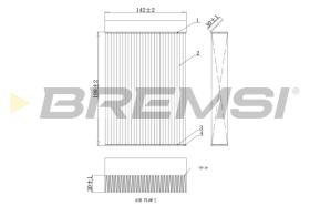 BREMS FC0435 - FILTRI ABITACOLO - CABIN FILTER