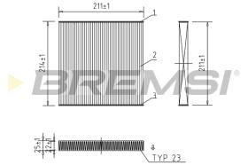 BREMS FC0439A - FILTRI ABITACOLO - CABIN FILTER