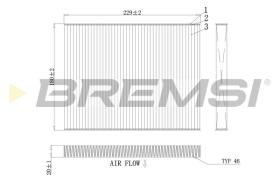 BREMS FC0443 - FILTRI ABITACOLO - CABIN FILTER