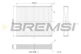 BREMS FC0449C - FILTRI ABITACOLO - CABIN FILTER