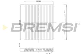 BREMS FC0451 - FILTRI ABITACOLO - CABIN FILTER