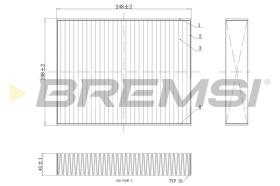 BREMS FC0455C - FILTRI ABITACOLO - CABIN FILTER