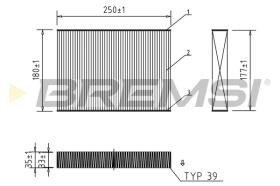 BREMS FC0457 - FILTRI ABITACOLO - CABIN FILTER