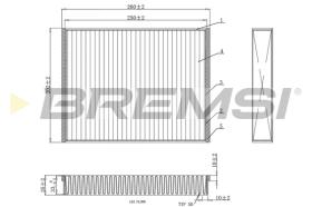 BREMS FC0459 - FILTRI ABITACOLO - CABIN FILTER