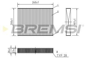 BREMS FC0459A - FILTRI ABITACOLO - CABIN FILTER