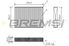 BREMS FC0462 - FILTRI ABITACOLO - CABIN FILTER