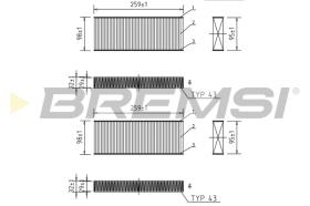 BREMS FC0464 - FILTRI ABITACOLO - CABIN FILTER