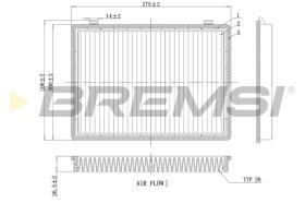 BREMS FC0466 - FILTRI ABITACOLO - CABIN FILTER