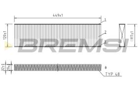 BREMS FC0474C - FILTRI ABITACOLO - CABIN FILTER