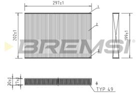 BREMS FC0484 - FILTRI ABITACOLO - CABIN FILTER