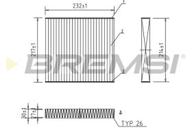 BREMS FC0492C - FILTRI ABITACOLO - CABIN FILTER