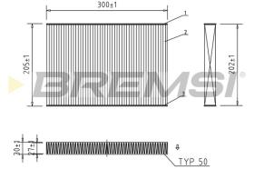 BREMS FC0495 - FILTRI ABITACOLO - CABIN FILTER