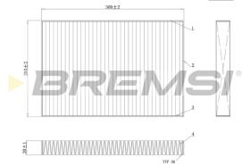 BREMS FC0495C - FILTRI ABITACOLO - CABIN FILTER