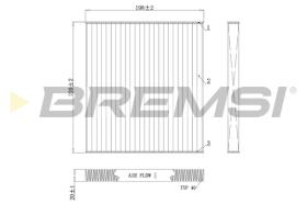 BREMS FC0498 - FILTRI ABITACOLO - CABIN FILTER