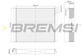 BREMS FC0501 - FILTRI ABITACOLO - CABIN FILTER