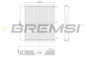 BREMS FC0501C - FILTRI ABITACOLO - CABIN FILTER