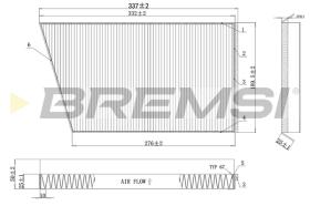 BREMS FC0502 - FILTRI ABITACOLO - CABIN FILTER