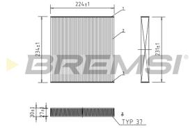 BREMS FC0849 - FILTRI ABITACOLO - CABIN FILTER