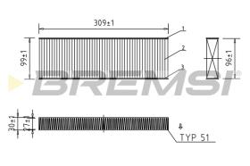 BREMS FC0852 - FILTRI ABITACOLO - CABIN FILTER