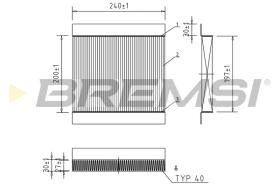 BREMS FC0854 - FILTRI ABITACOLO - CABIN FILTER