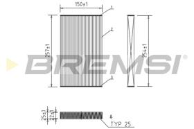 BREMS FC0865 - FILTRI ABITACOLO - CABIN FILTER