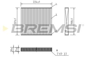 BREMS FC0872 - FILTRI ABITACOLO - CABIN FILTER