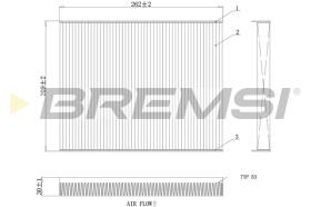 BREMS FC0880 - FILTRI ABITACOLO - CABIN FILTER