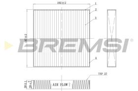 BREMS FC0898C - FILTRI ABITACOLO - CABIN FILTER